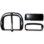 BUCKLE BELT SET 1 1/4 32mm MATTE BLACK
